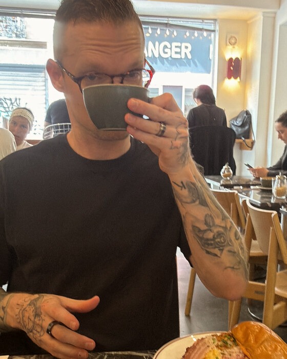 Jaxon Peterson over coffee.